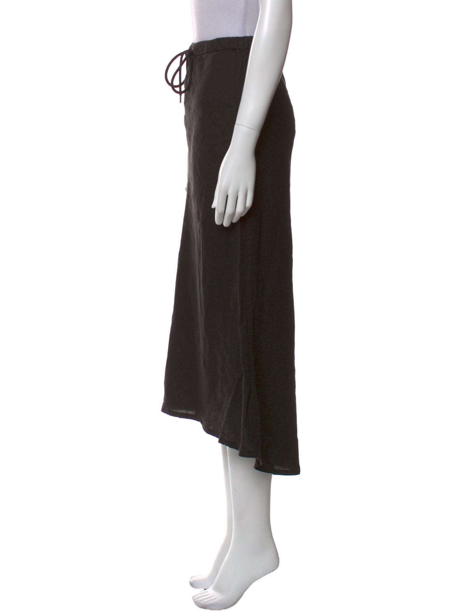 James Perse Linen Midi Length Skirt