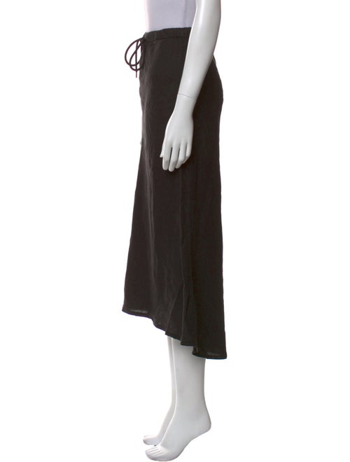 James Perse Linen Midi Length Skirt