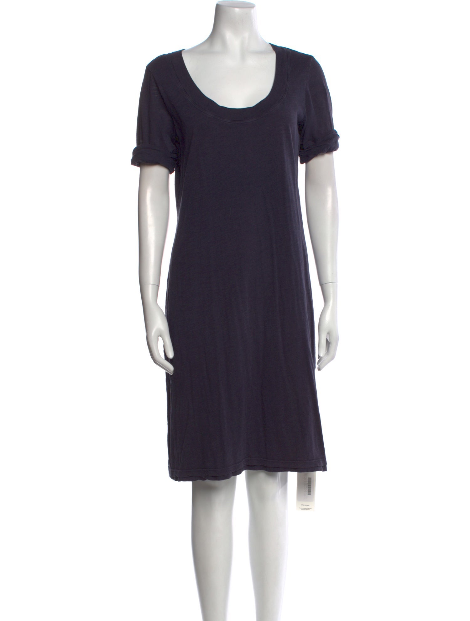 James Perse Scoop Neck Knee-Length Dress
