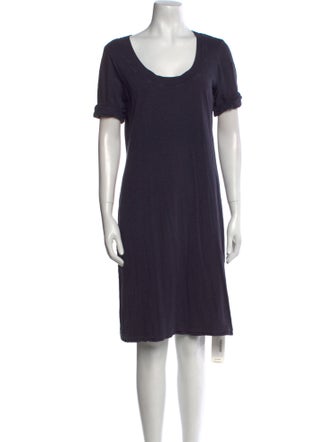 James Perse Scoop Neck Knee-Length Dress