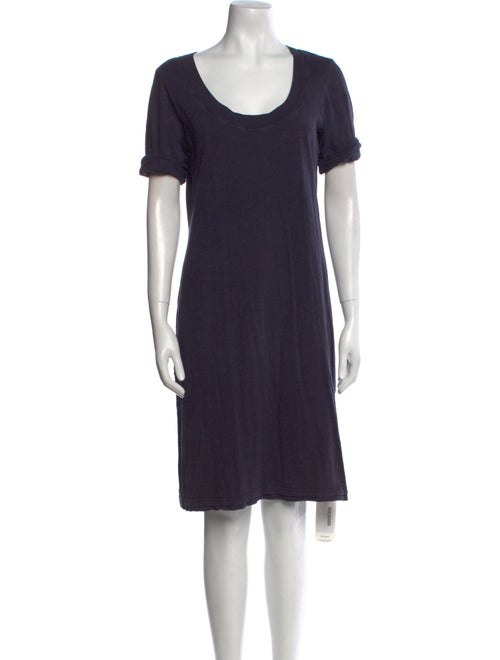 James Perse Scoop Neck Knee-Length Dress