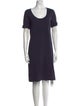 James Perse Scoop Neck Knee-Length Dress