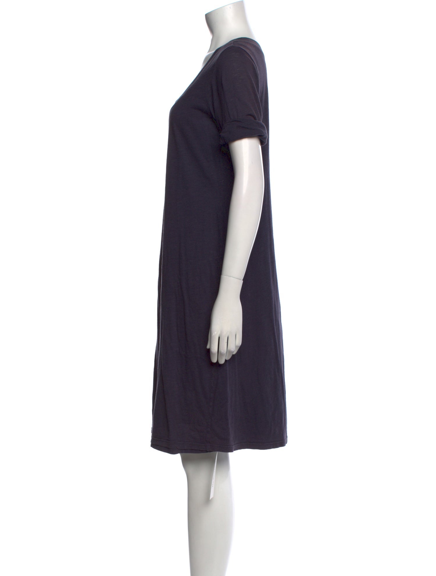 James Perse Scoop Neck Knee-Length Dress