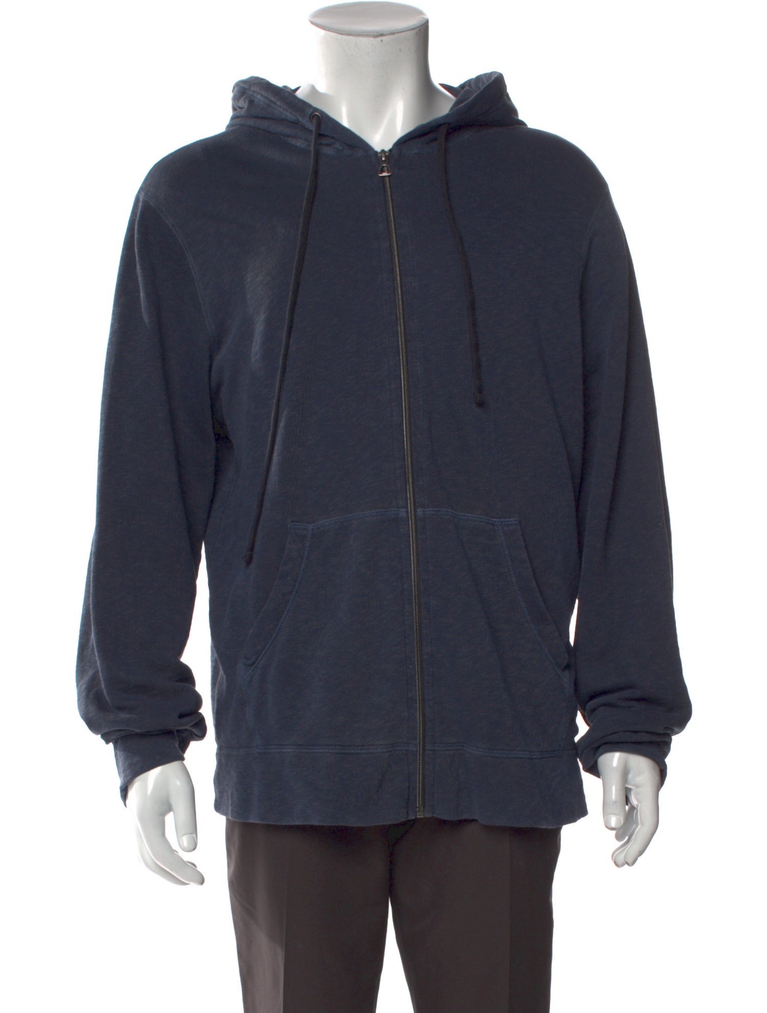 James Perse V-Neck Long Sleeve Hoodie