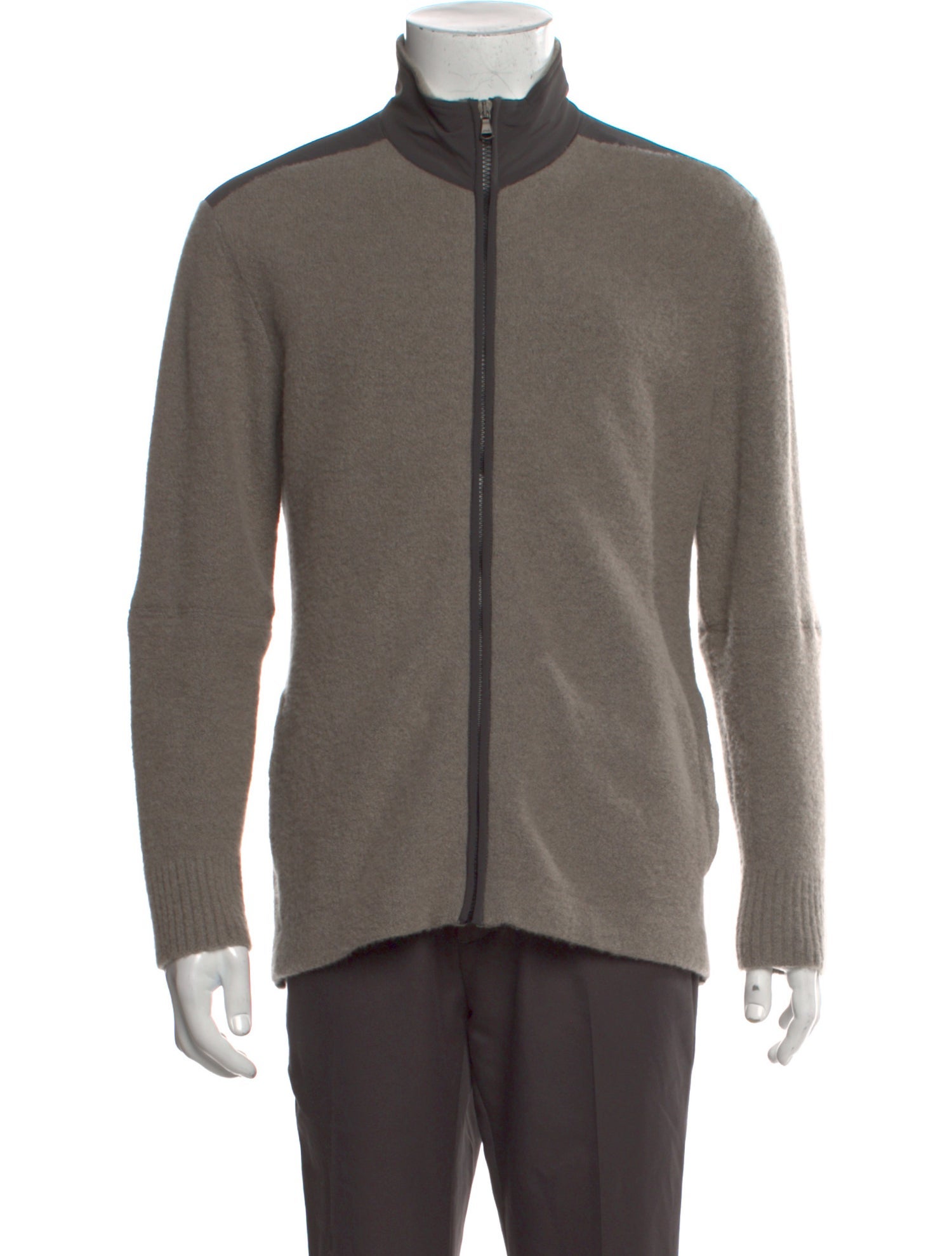 James Perse Cashmere Mock Neck Cardigan