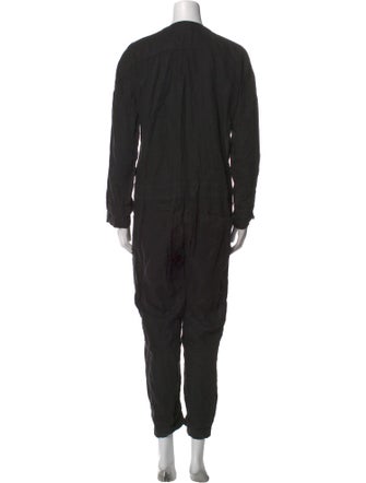 James Perse Linen V-Neck Jumpsuit