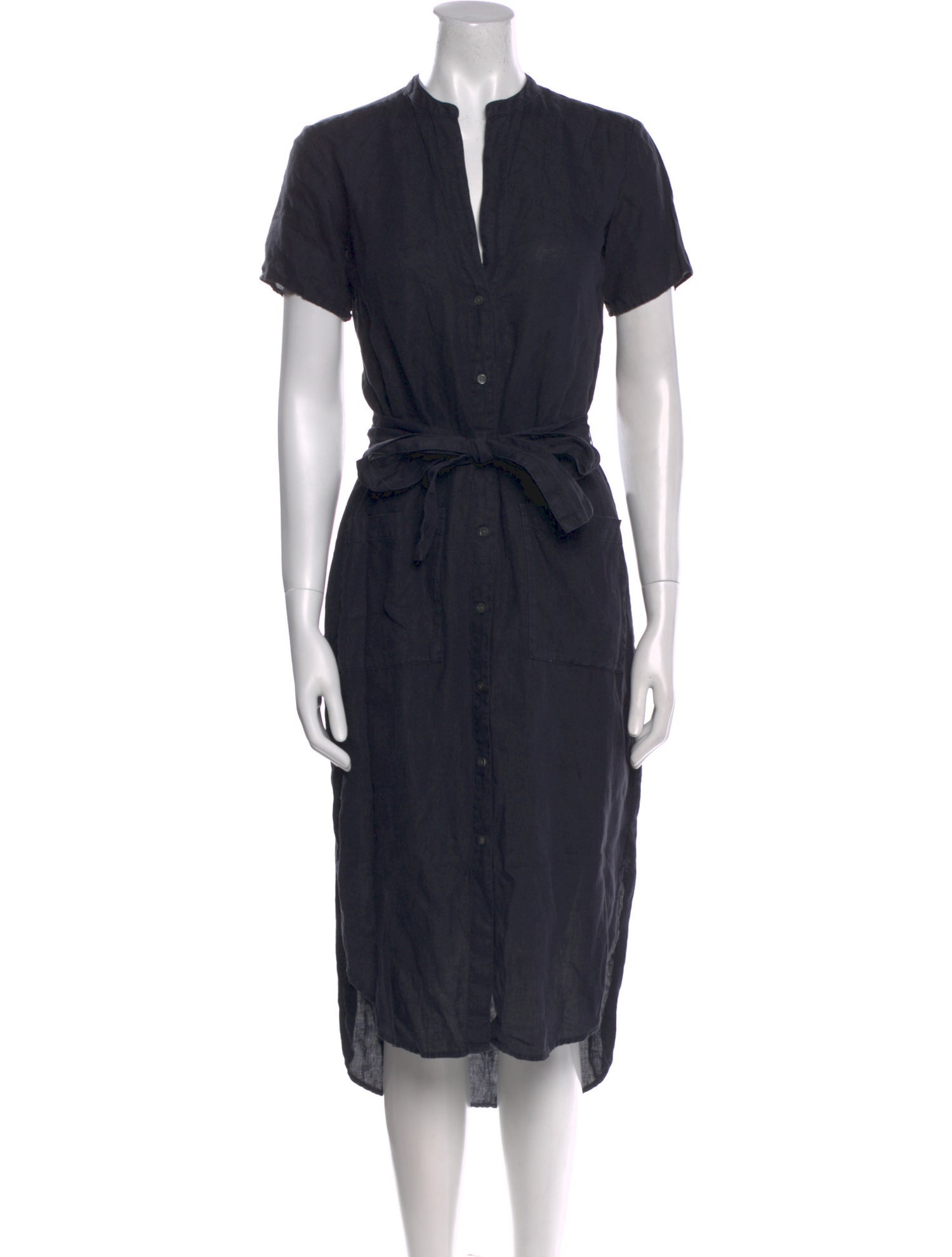 James Perse Linen Midi Length Dress