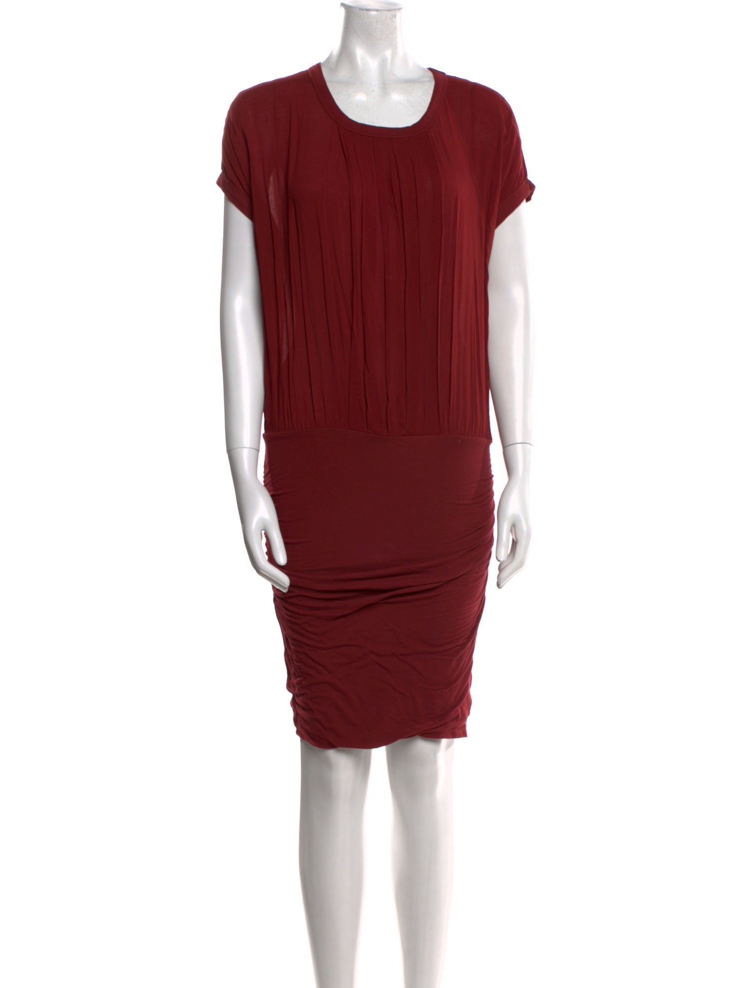 James Perse Scoop Neck Knee-Length Dress