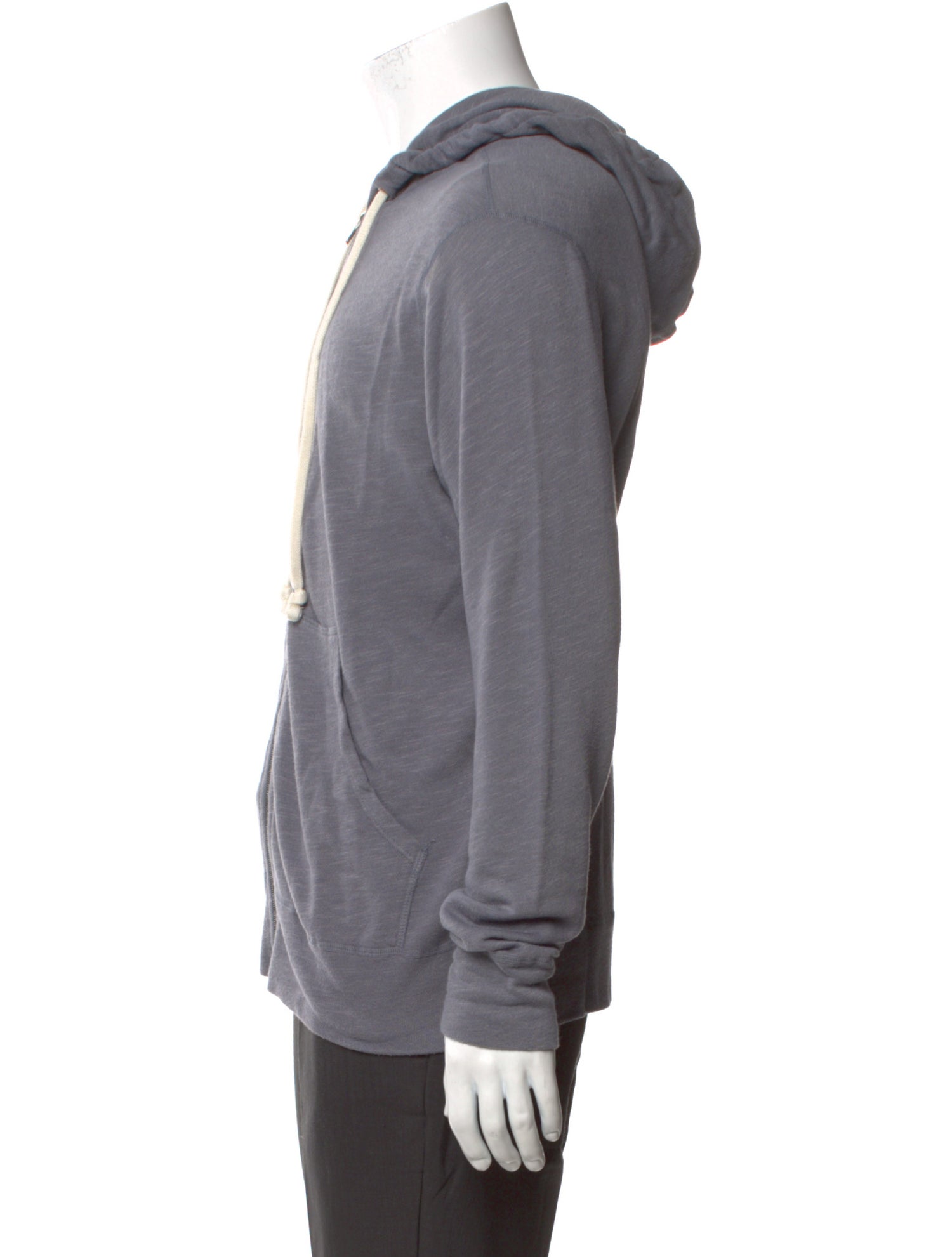 James Perse V-Neck Long Sleeve Hoodie