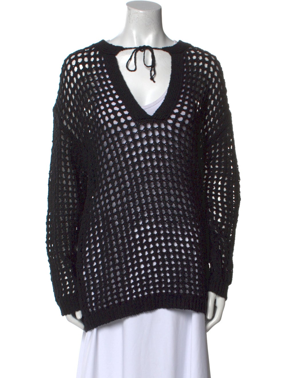 James Perse Pullover Blue Patterned Long Sleeve w… - image 1