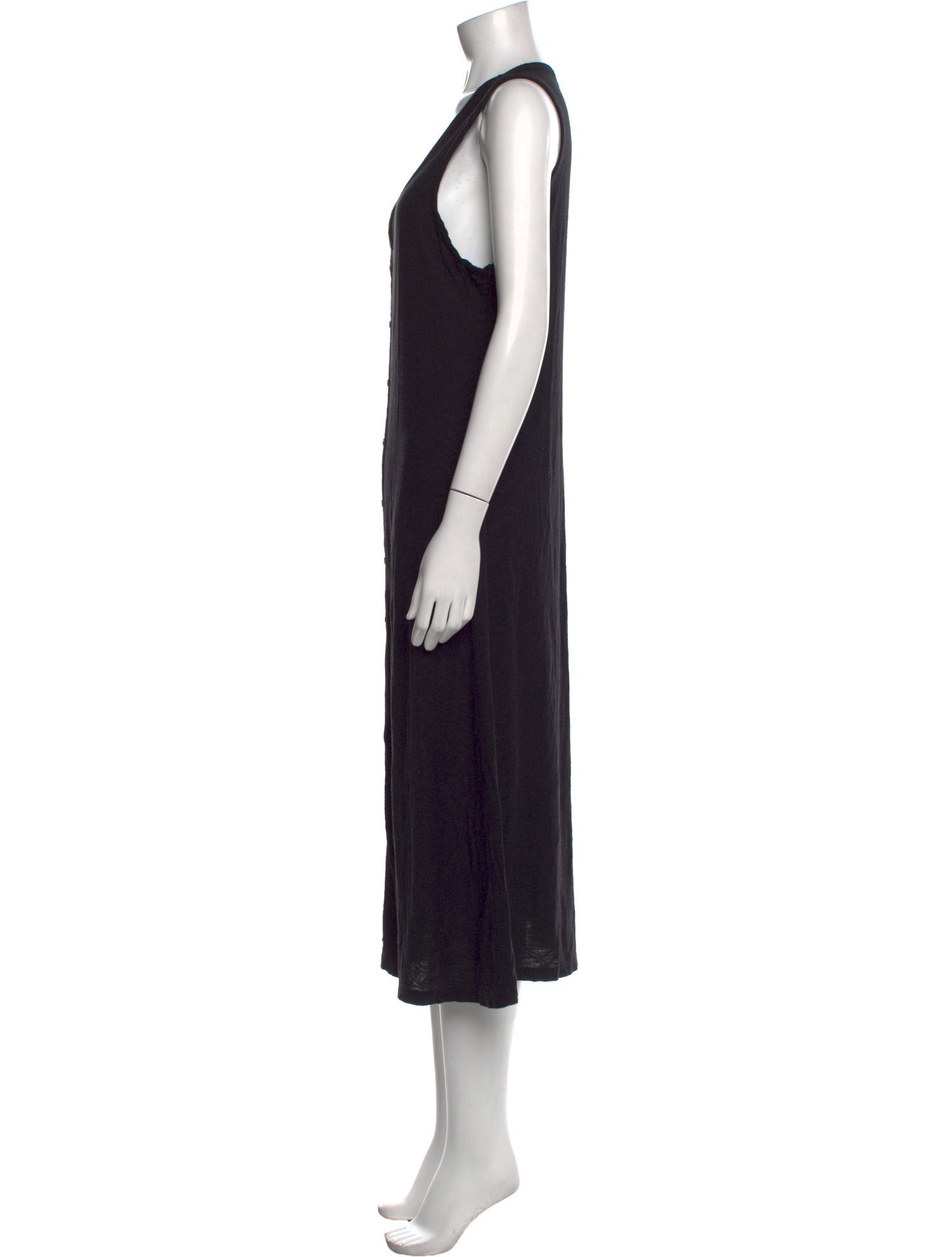 James Perse V-Neck Midi Length Dress