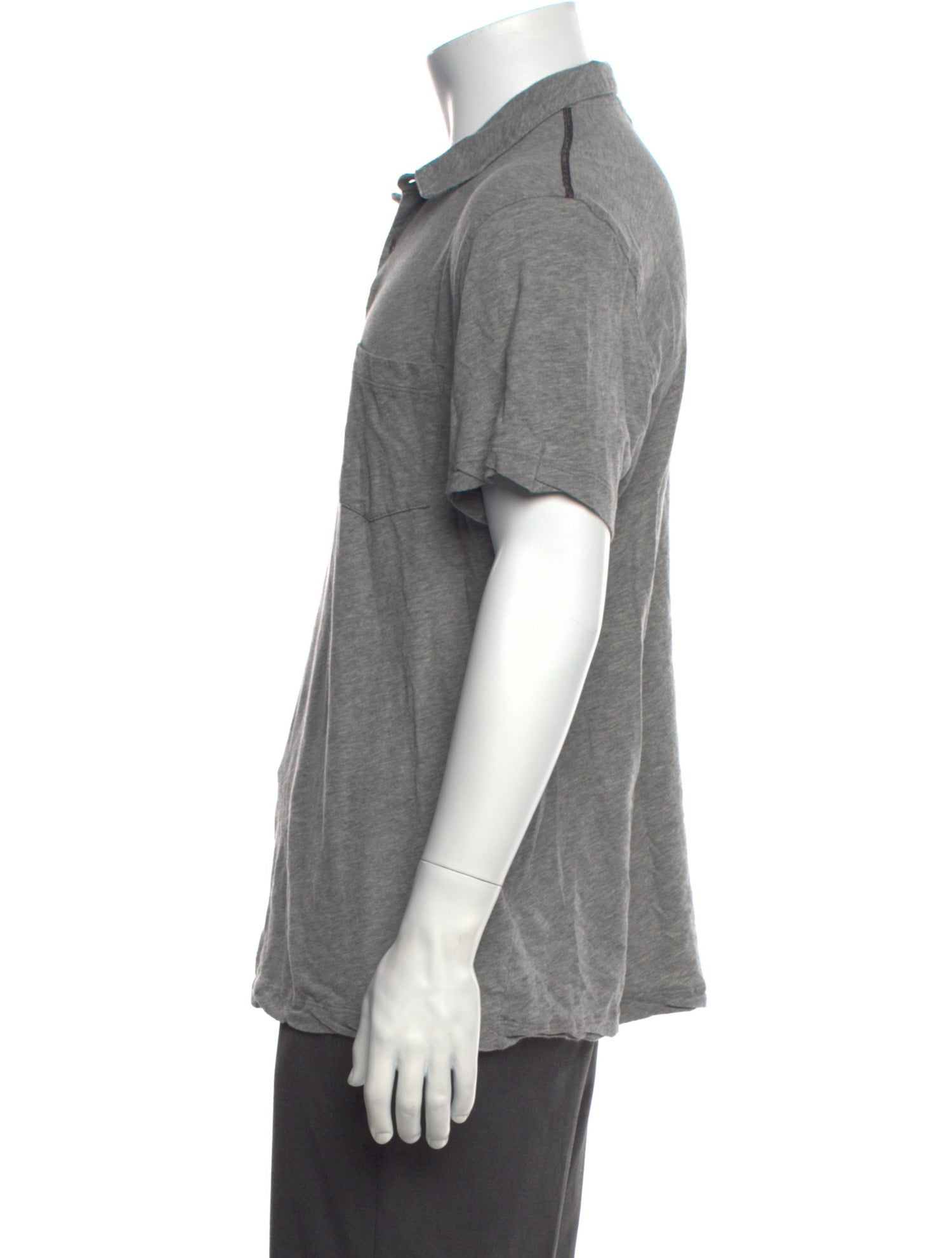 James Perse Collar Short Sleeve Polo Shirt