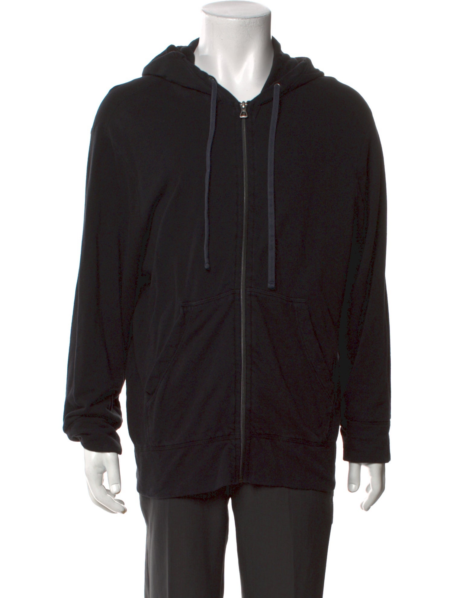 James Perse V-Neck Long Sleeve Hoodie