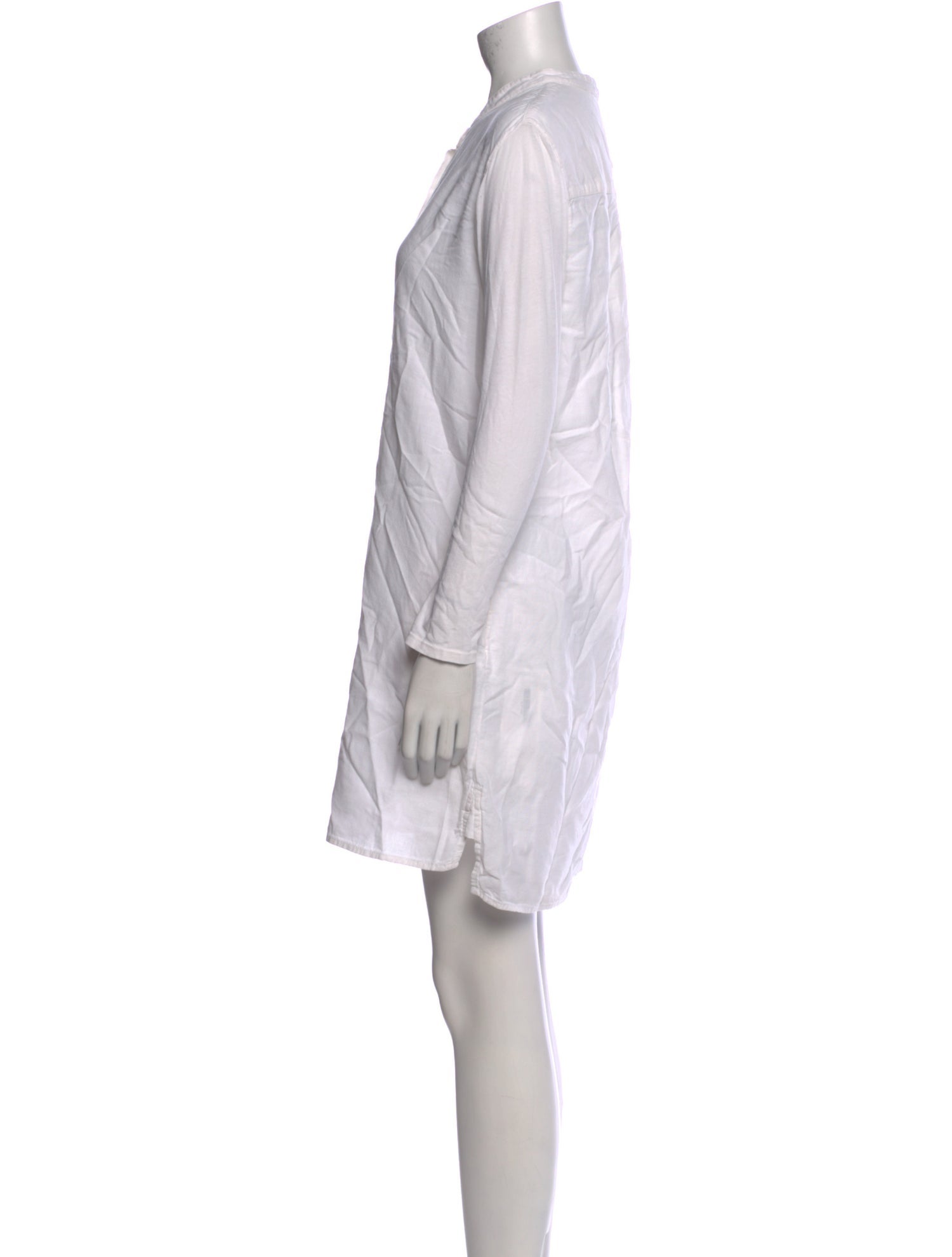 James Perse Crew Neck Mini Dress - White Dresses, Clothing - WJP79438 | The  RealReal