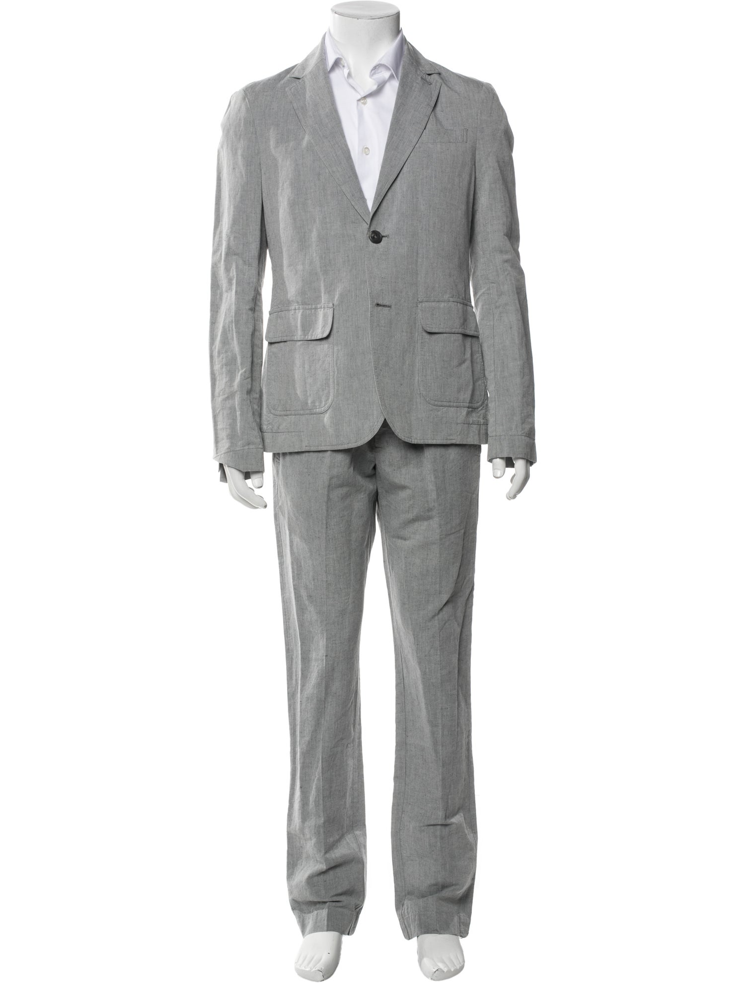 James Perse Solid Linen Two Piece Suit w/Tags