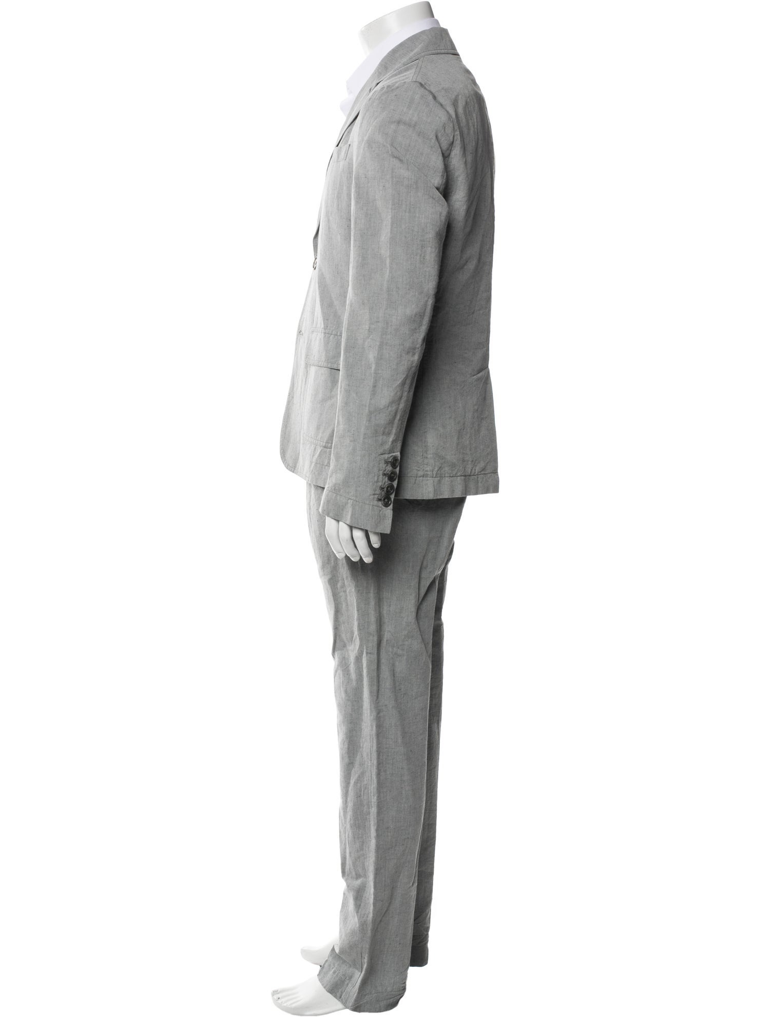 James Perse Solid Linen Two Piece Suit w/Tags