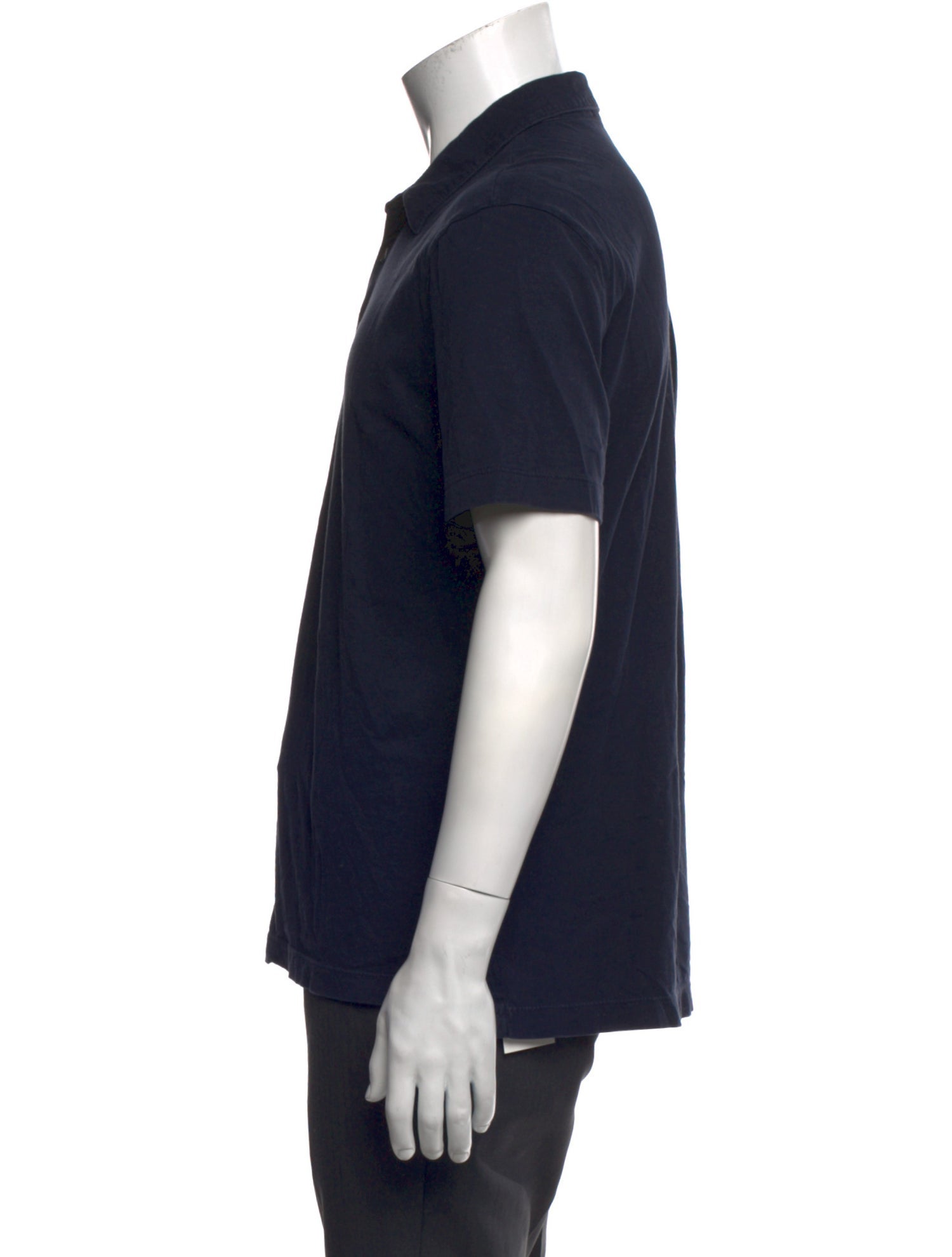 James Perse Crew Neck Short Sleeve Polo Shirt