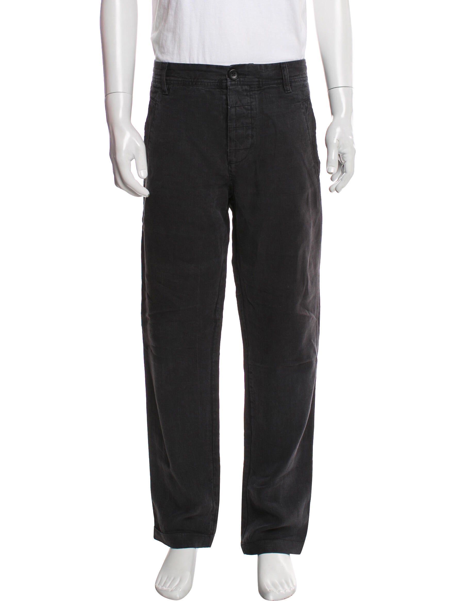 James Perse Linen Straight Leg Pants