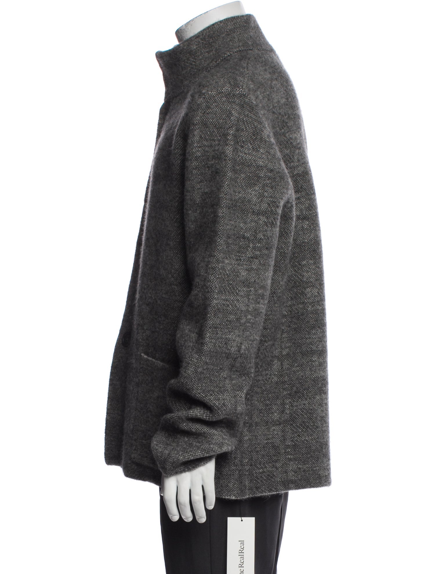 James Perse Mock Neck Long Sleeve Cardigan