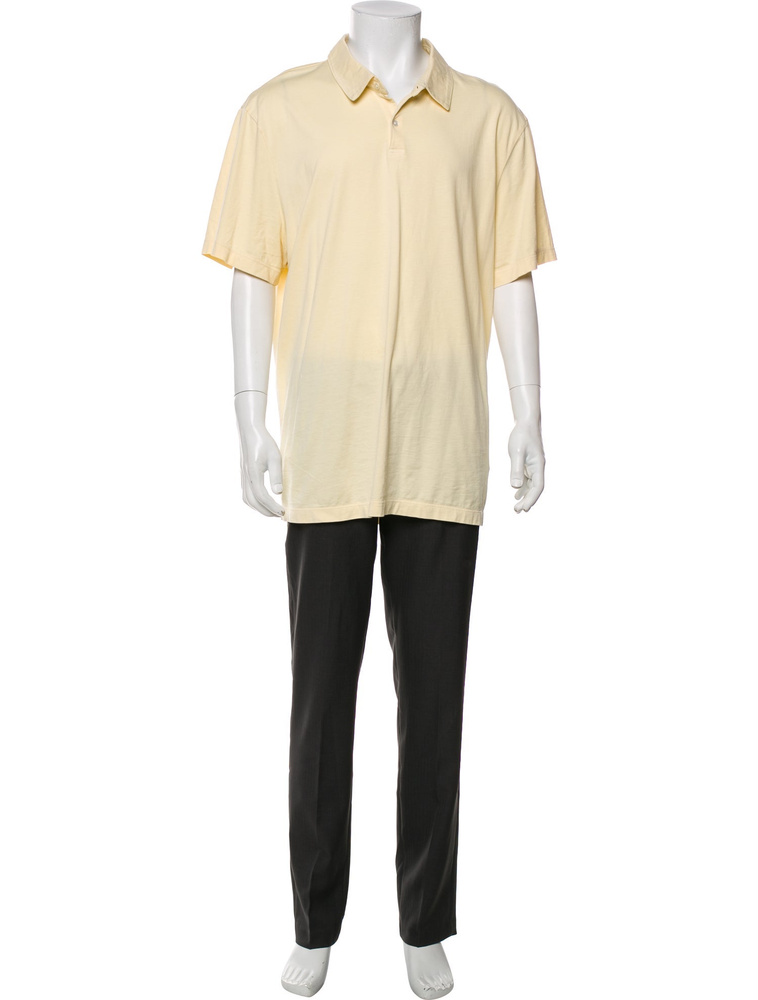 James Perse Crew Neck Short Sleeve Polo Shirt
