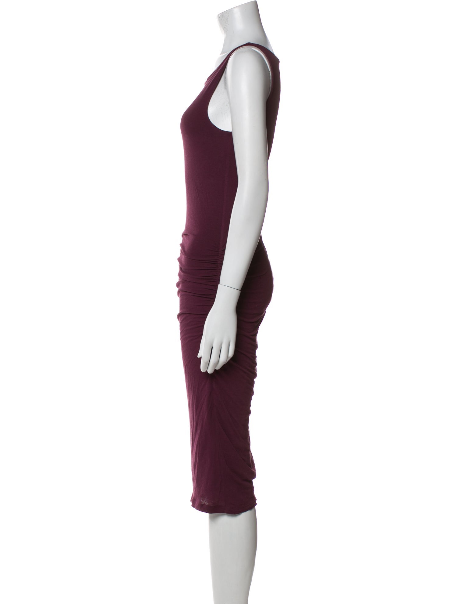 James Perse Scoop Neck Knee-Length Dress