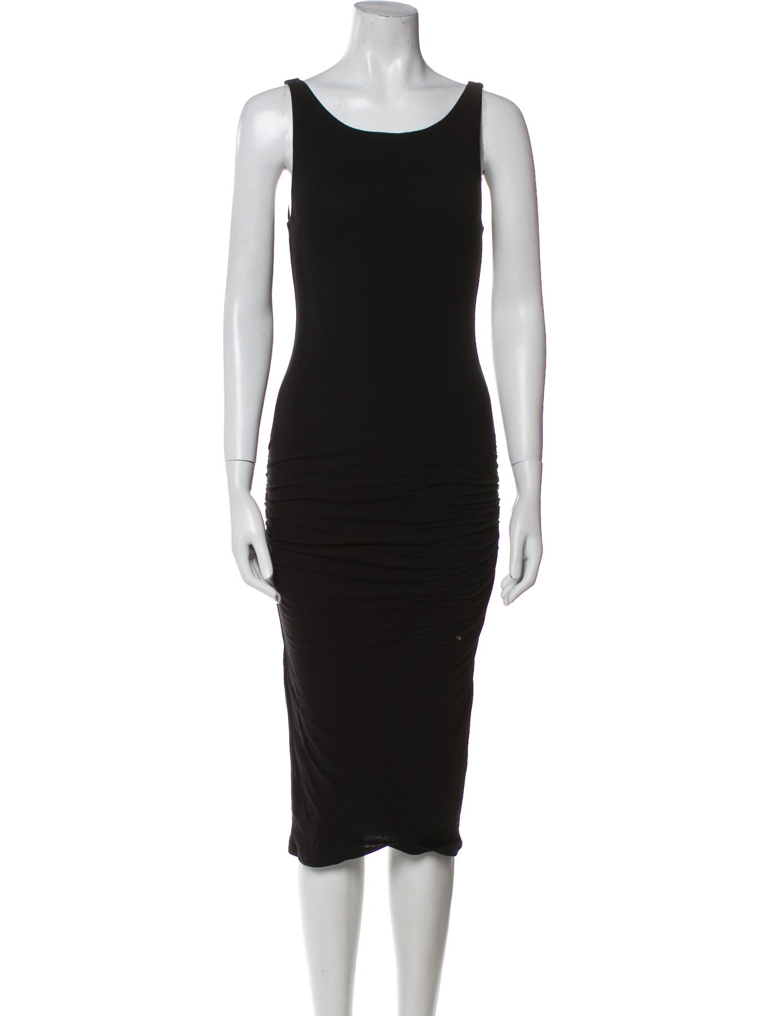 James Perse Scoop Neck Knee-Length Dress