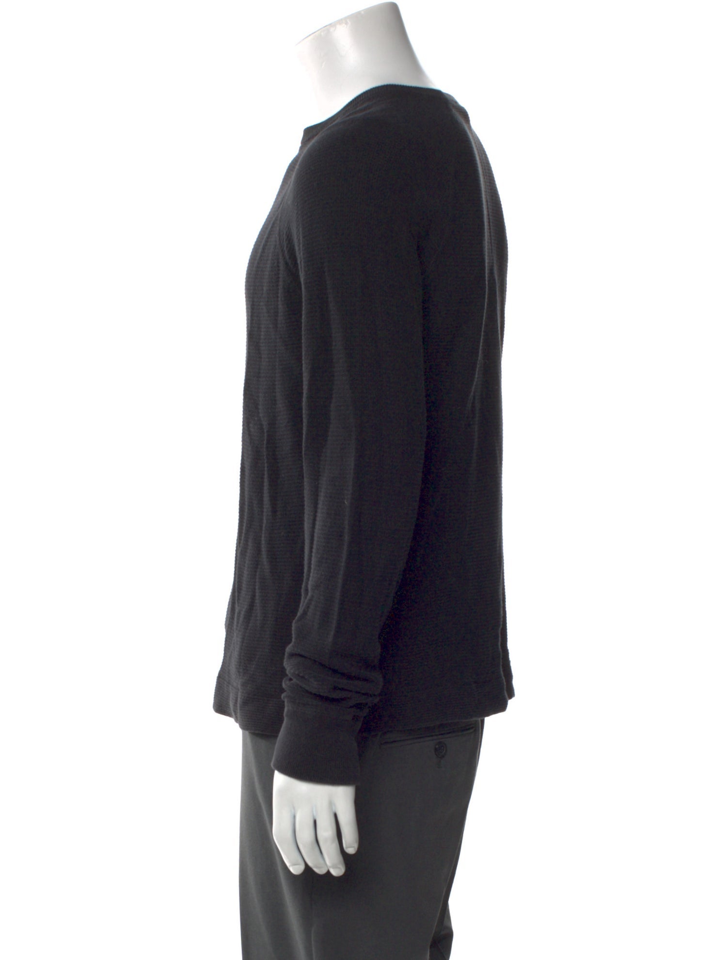 James Perse Crew Neck Long Sleeve Pullover