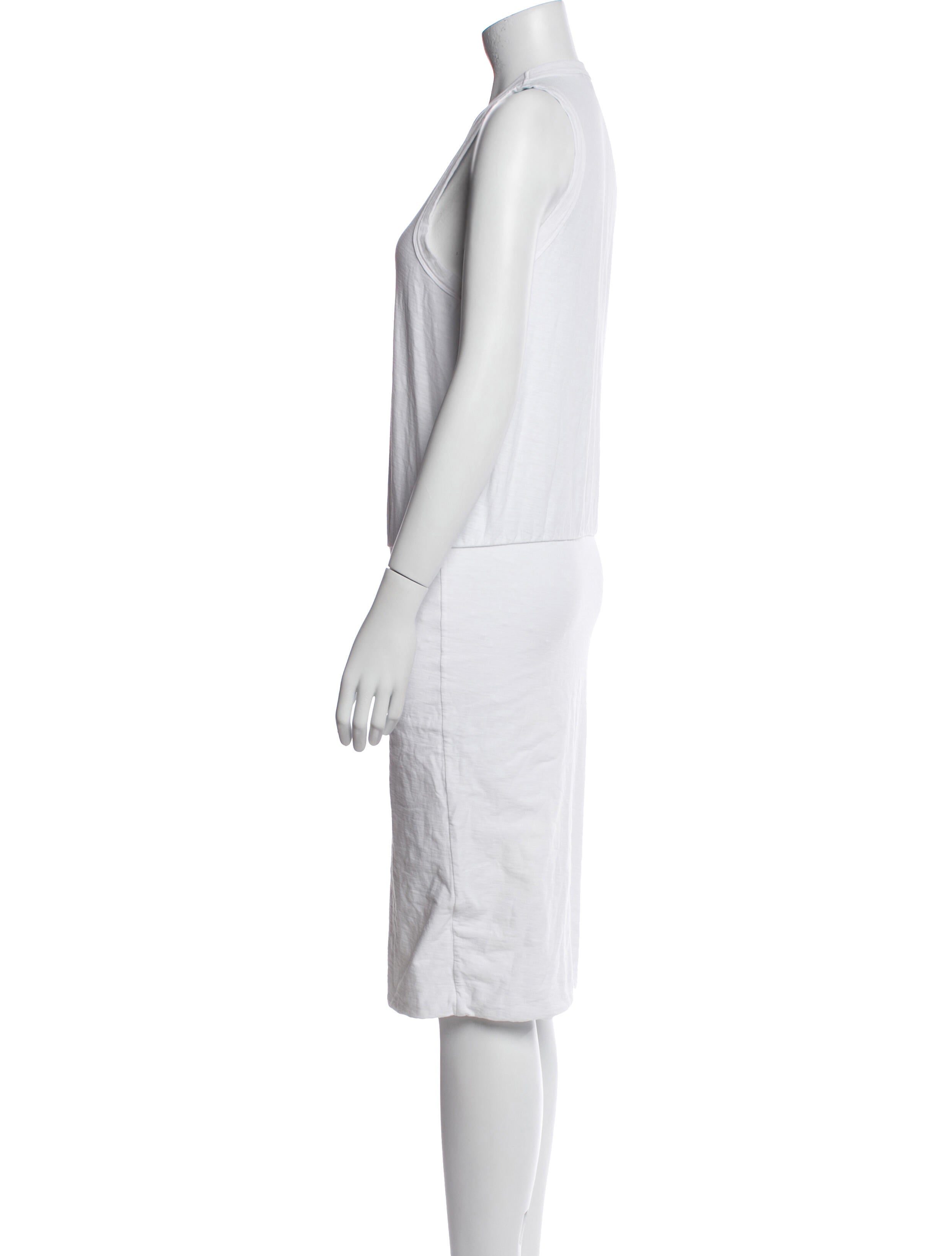 James Perse Crew Neck Midi Length Dress