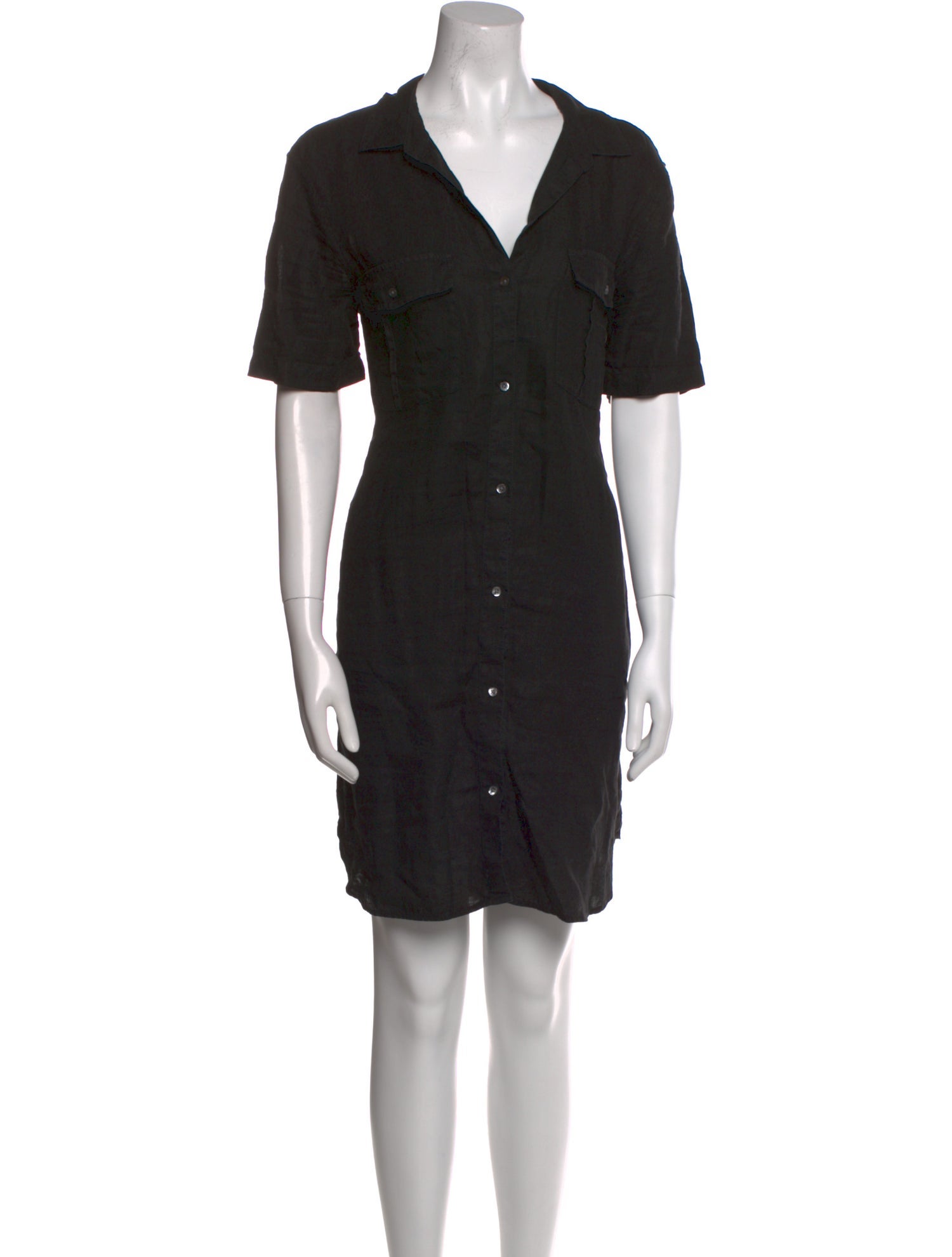 James Perse Linen Knee-Length Dress