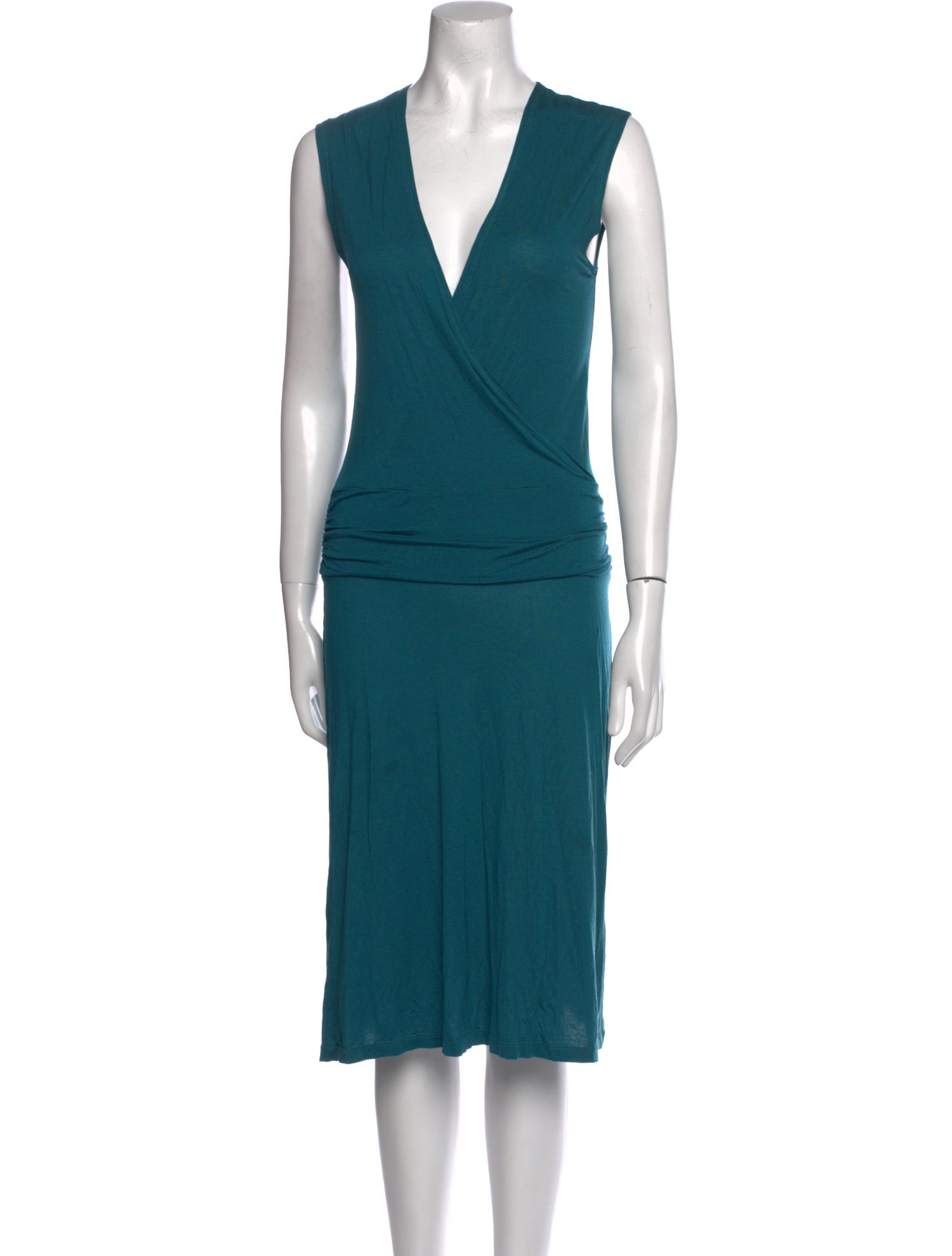 James Perse V-Neck Midi Length Dress