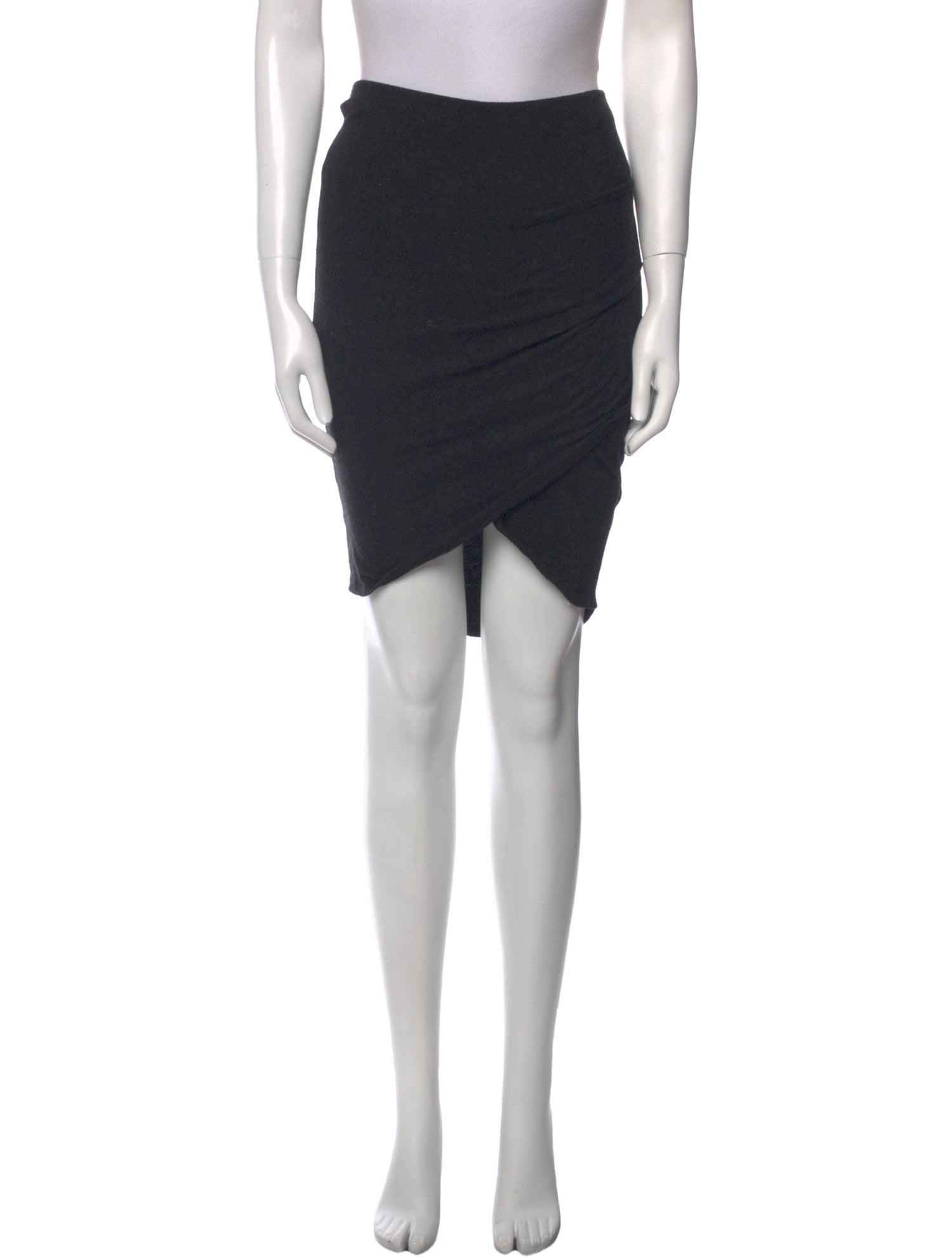 James Perse Ruffle Embellishment Knee-Length Skirt