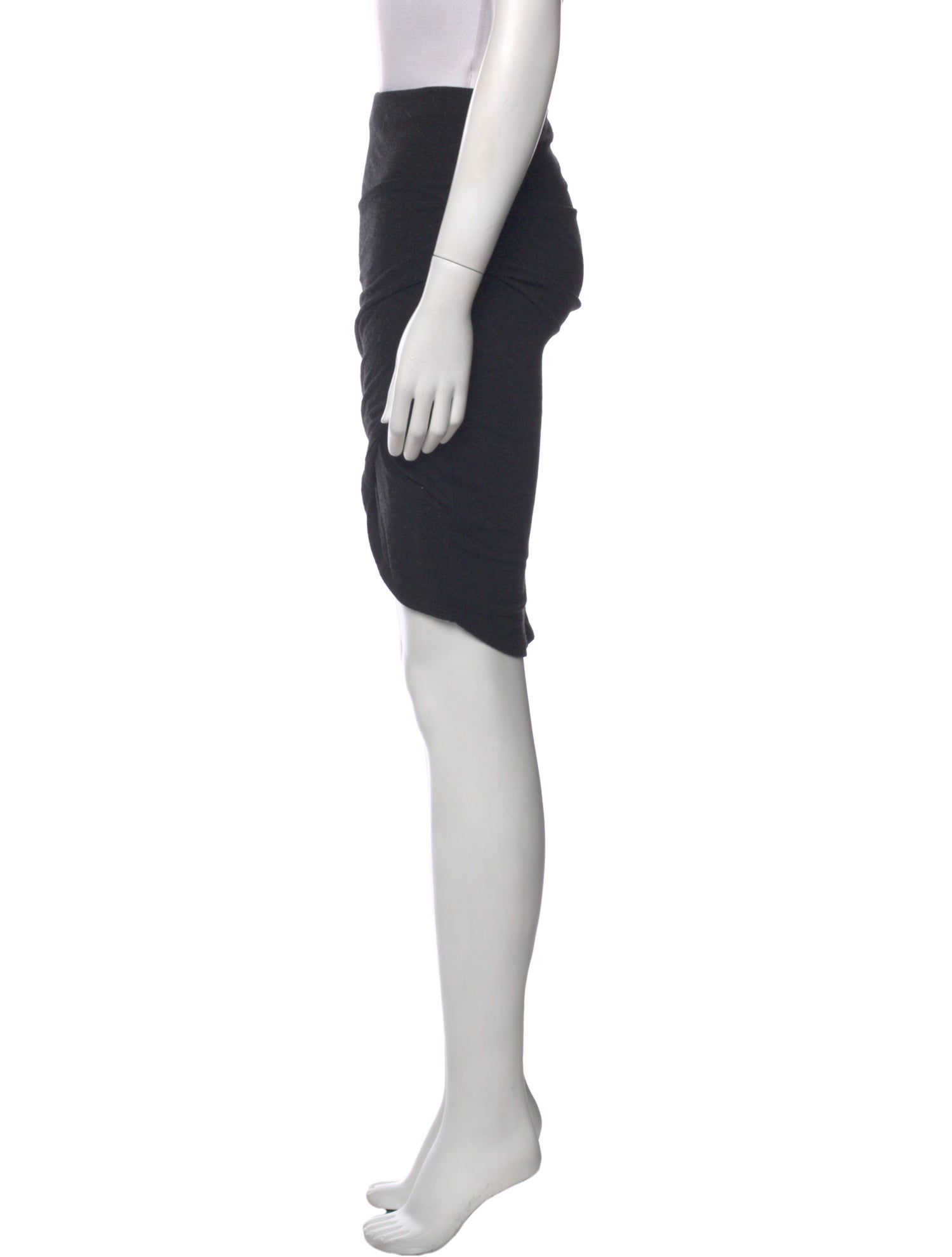 James Perse Ruffle Embellishment Knee-Length Skirt