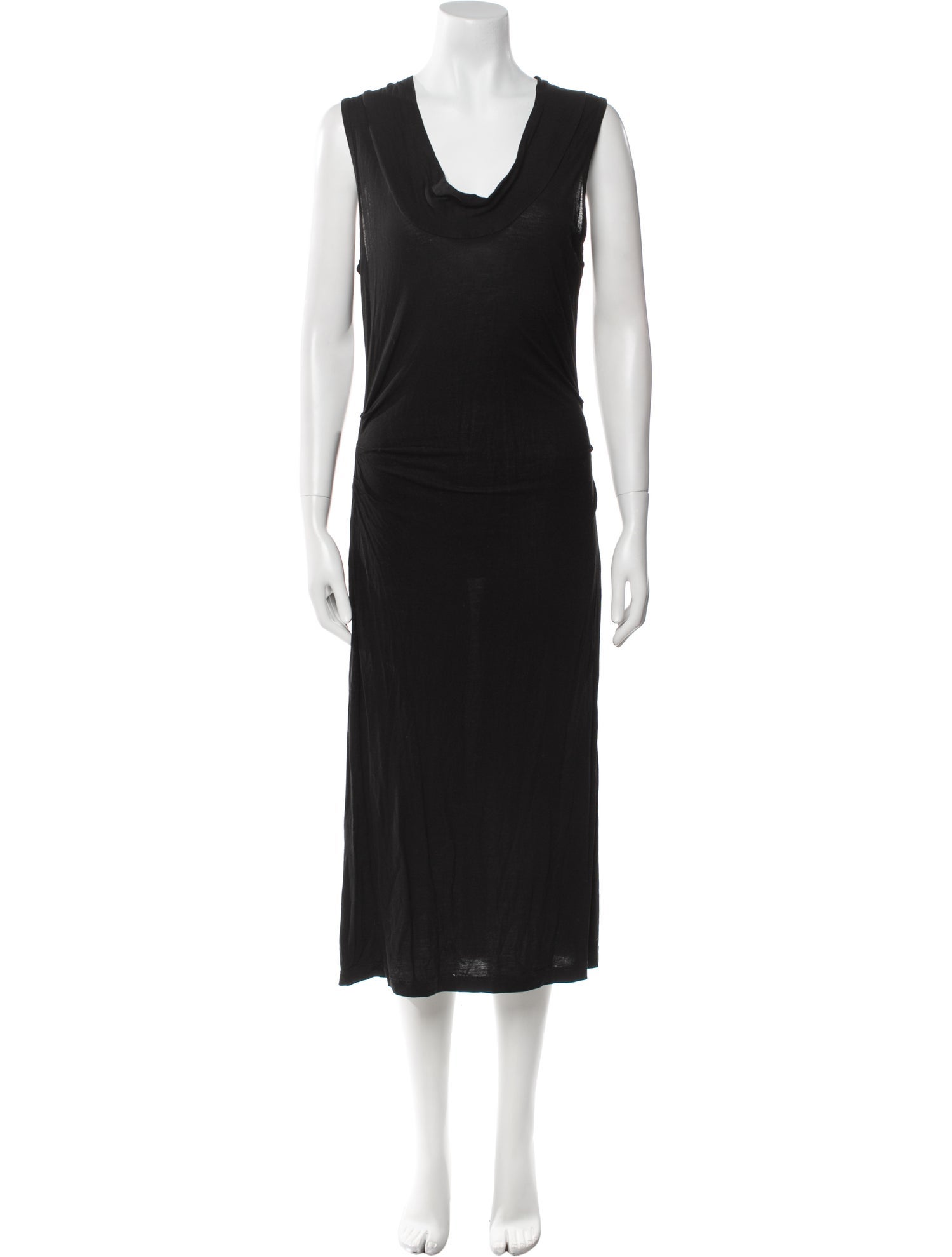 James Perse Cowl Neck Midi Length Dress