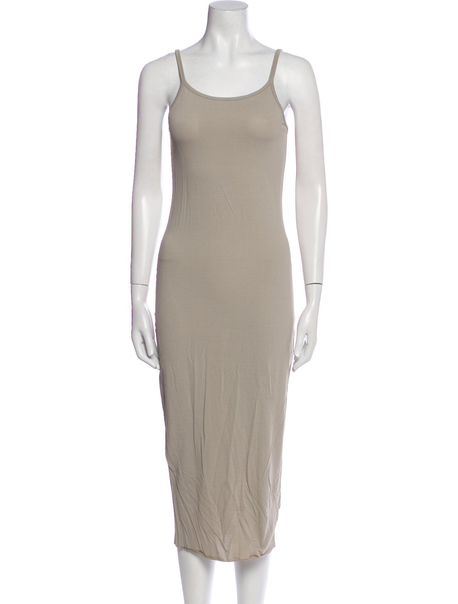 James Perse Scoop Neck Midi Length Dress