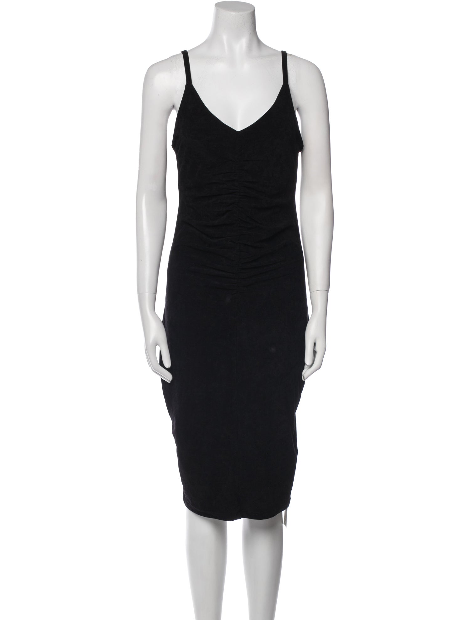 James Perse V-Neck Knee-Length Dress