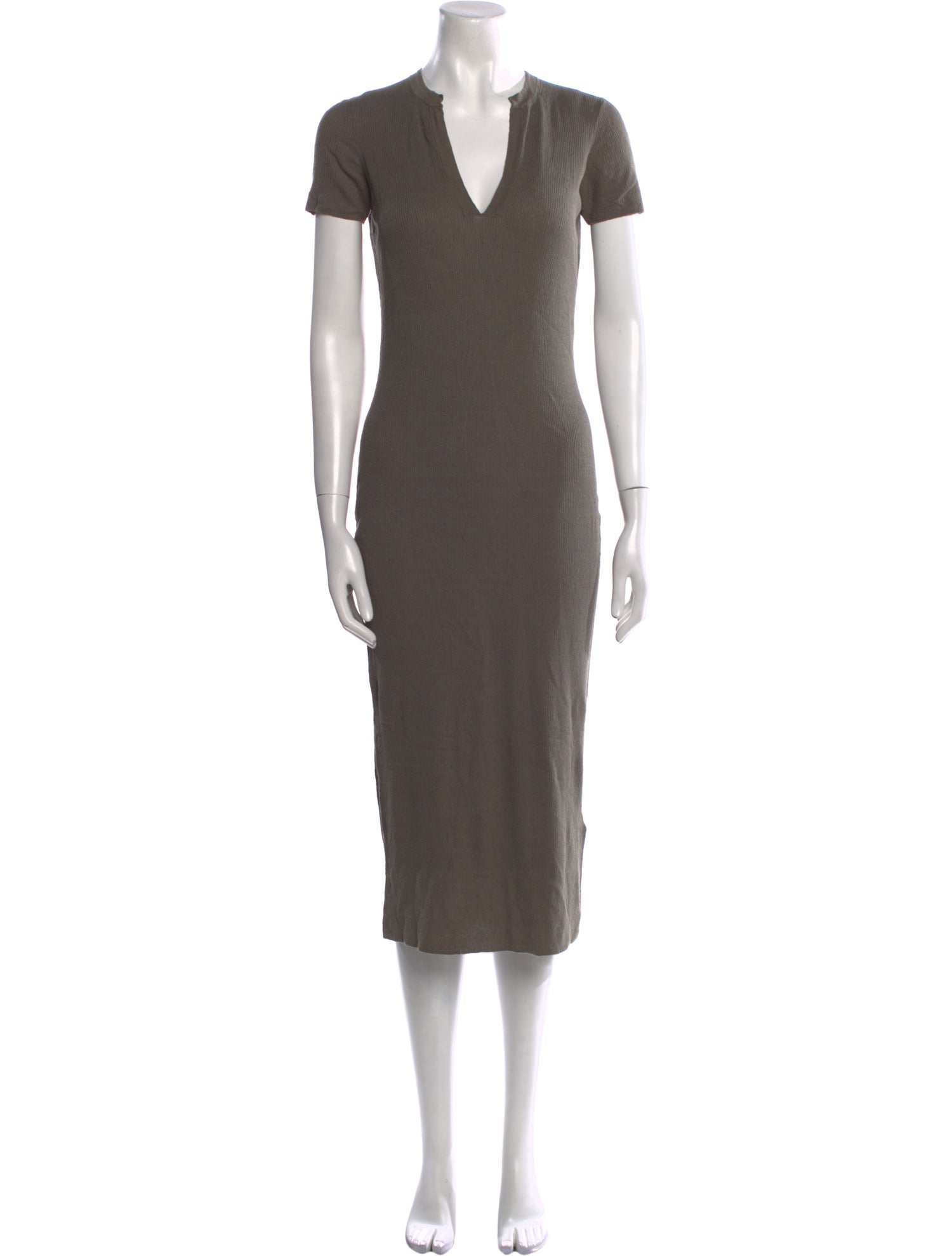 James Perse Linen Midi Length Dress