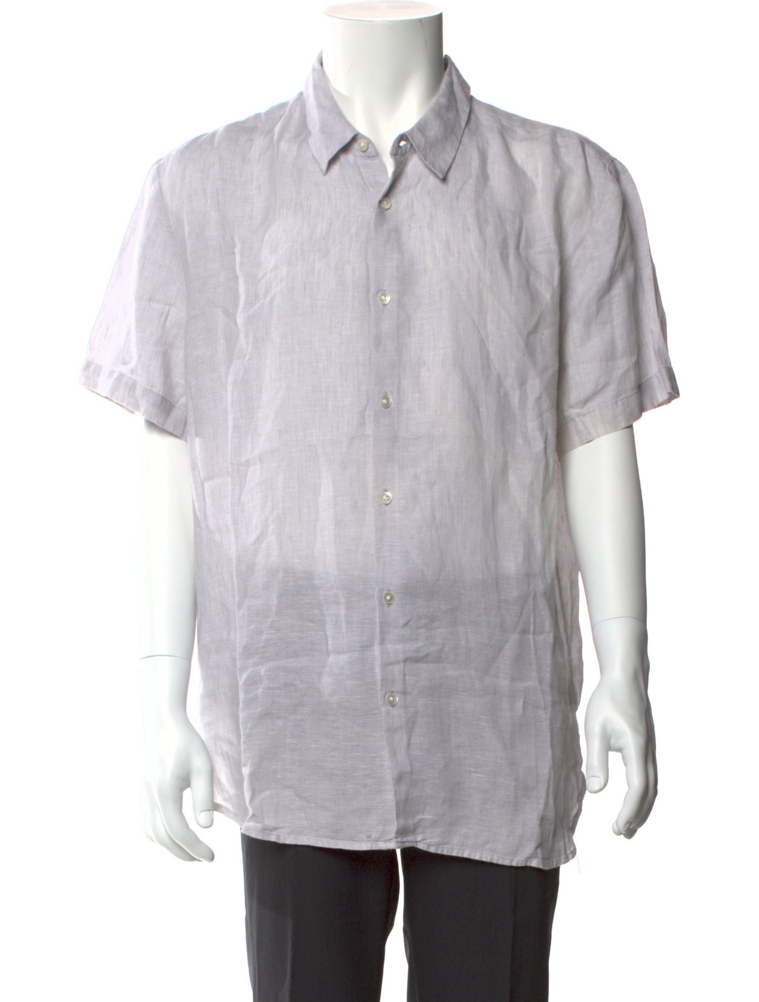 James Perse Linen Striped Dress Shirt