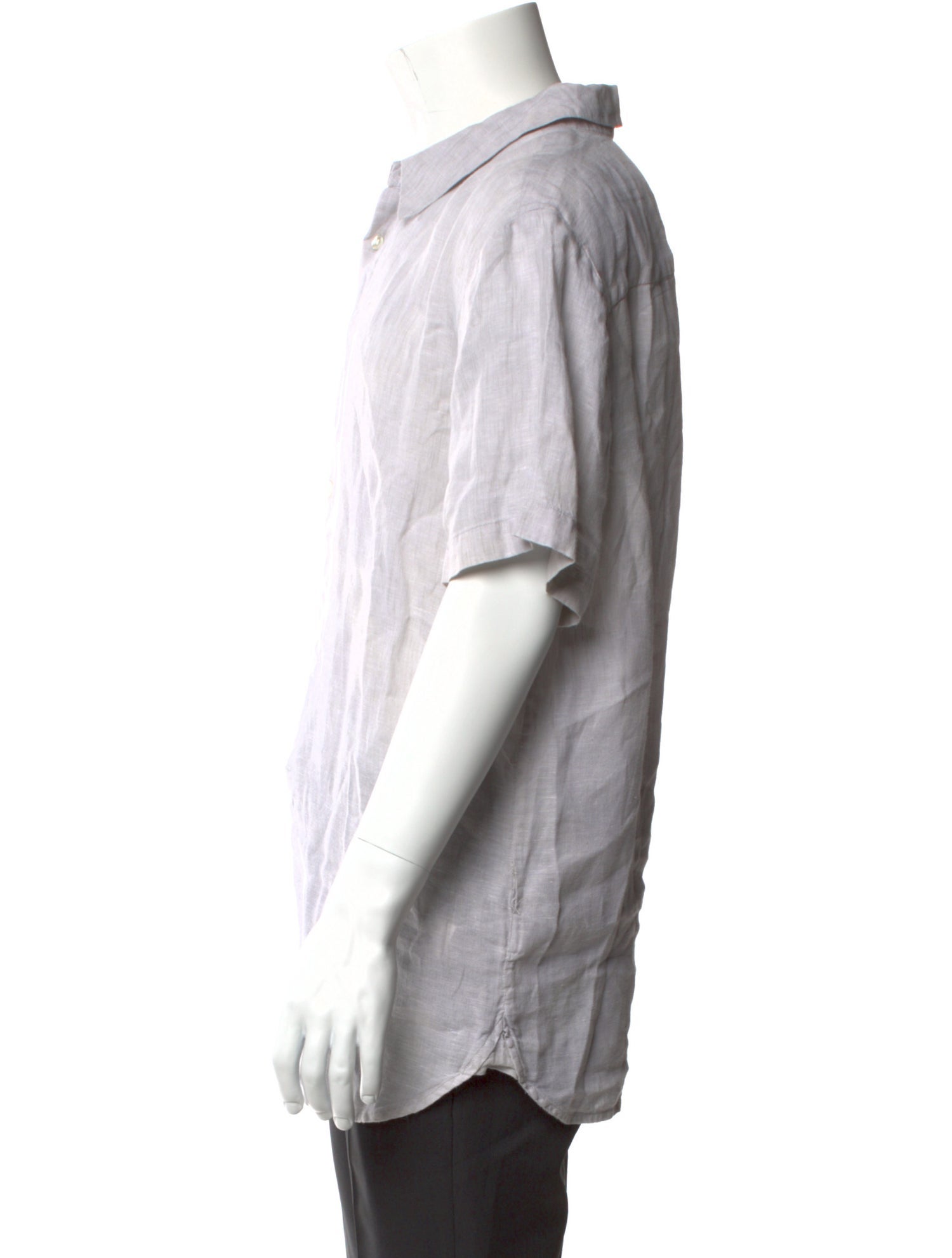 James Perse Linen Striped Dress Shirt