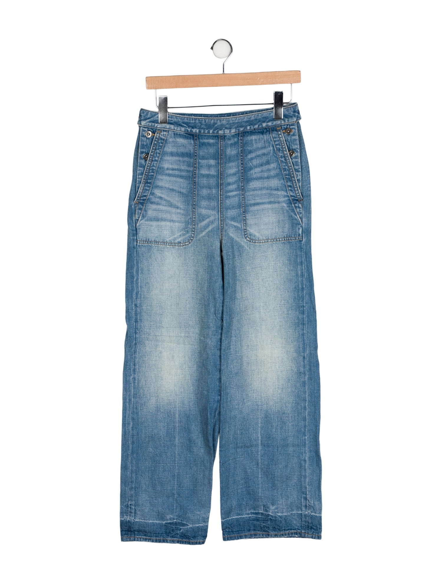 James Perse High-Rise Wide Leg Jeans