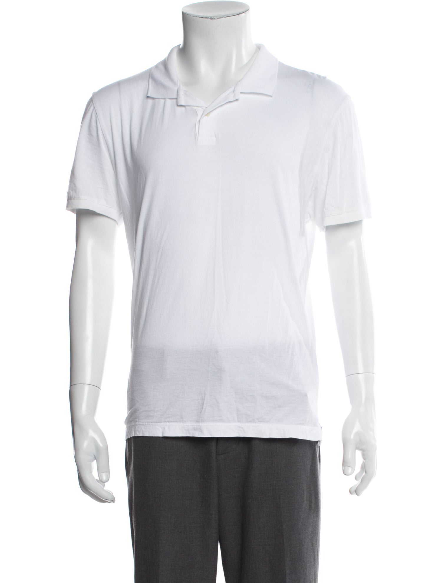 James Perse Collar Short Sleeve Polo Shirt