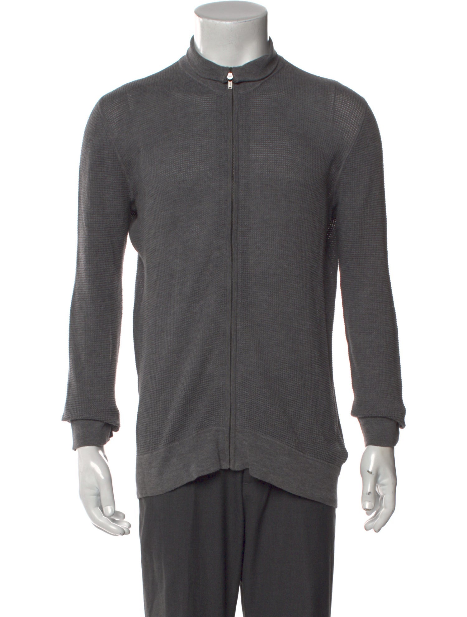 James Perse Mock Neck Long Sleeve Cardigan