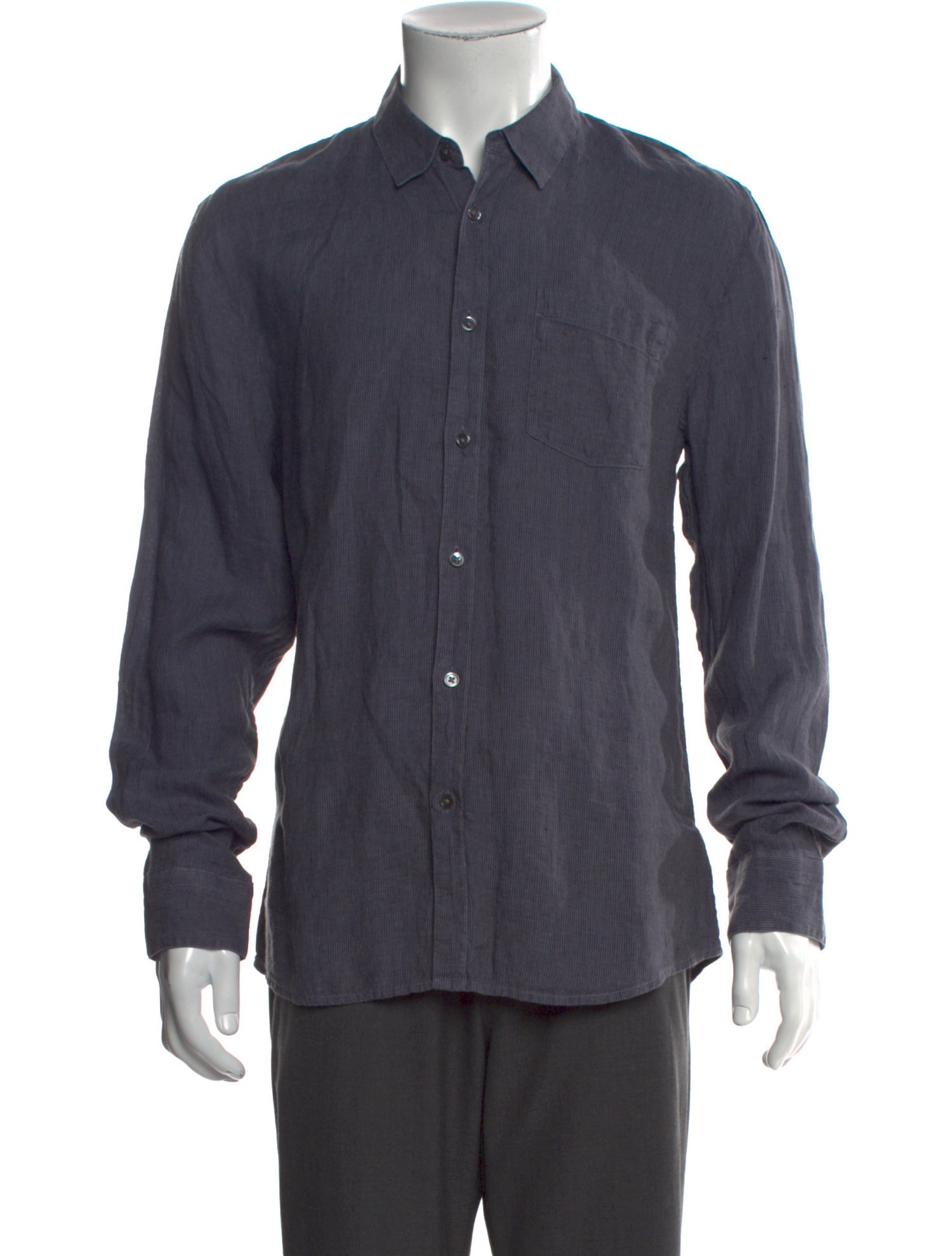 James Perse Linen Long Sleeve Dress Shirt