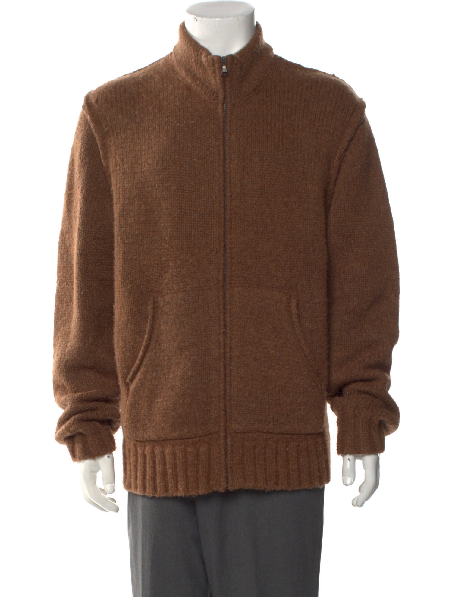 James Perse Turtleneck Long Sleeve Cardigan