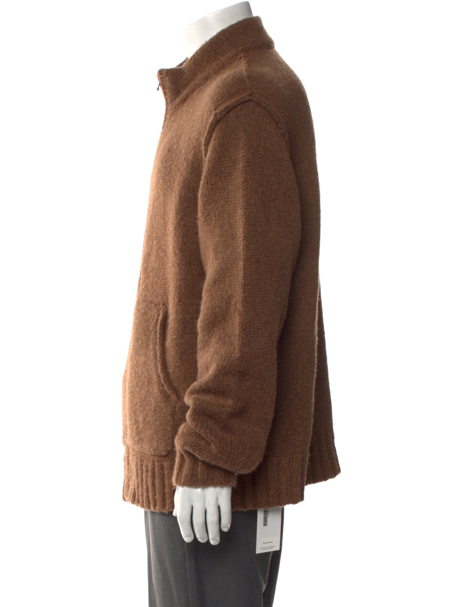 James Perse Turtleneck Long Sleeve Cardigan