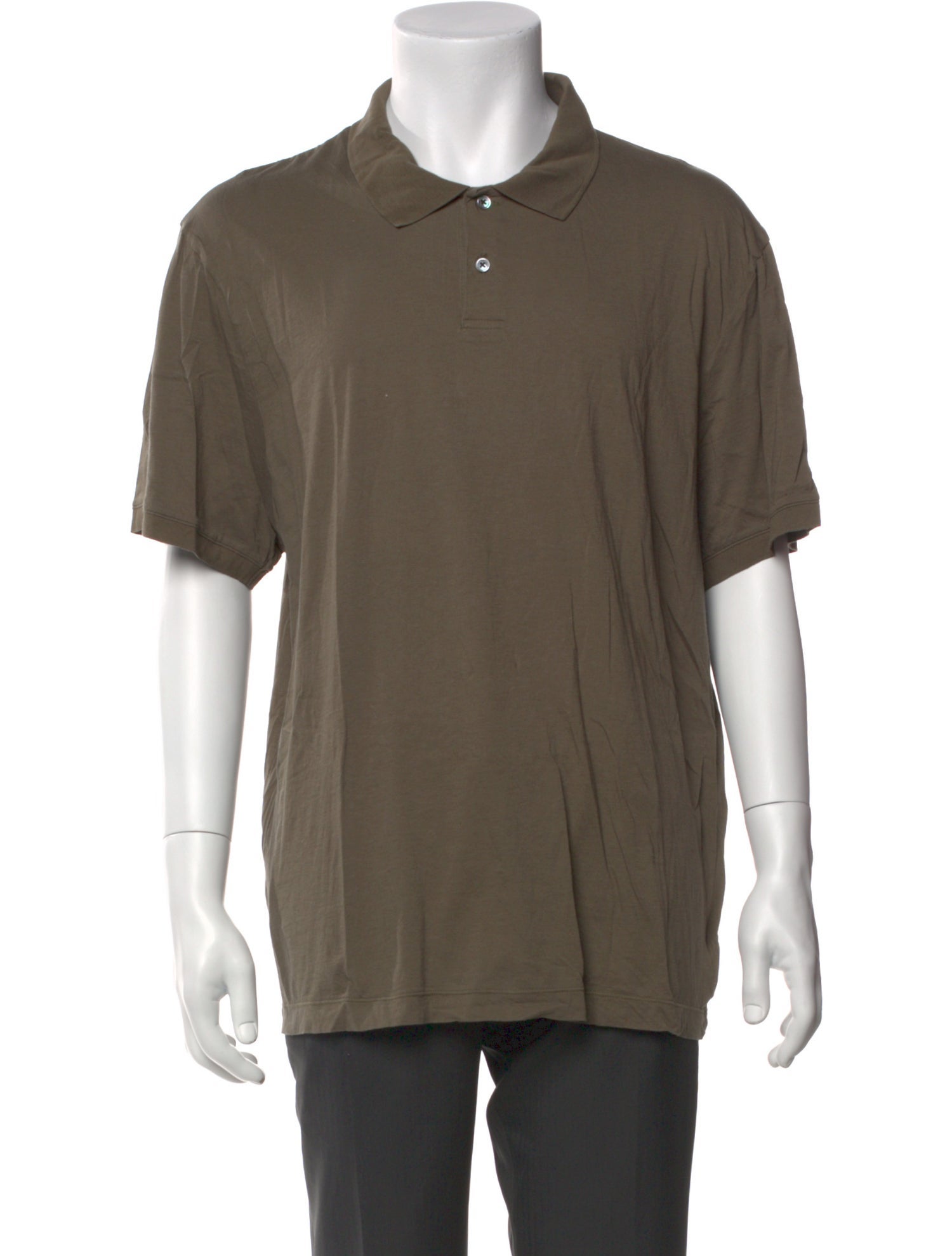 James Perse Crew Neck Short Sleeve Polo Shirt