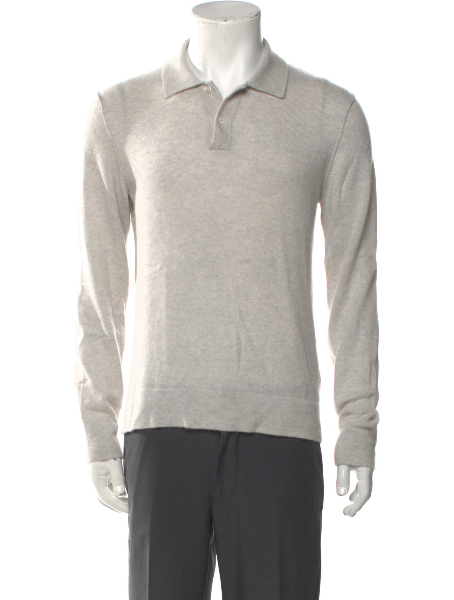 James Perse Cashmere Collar Polo Sweater