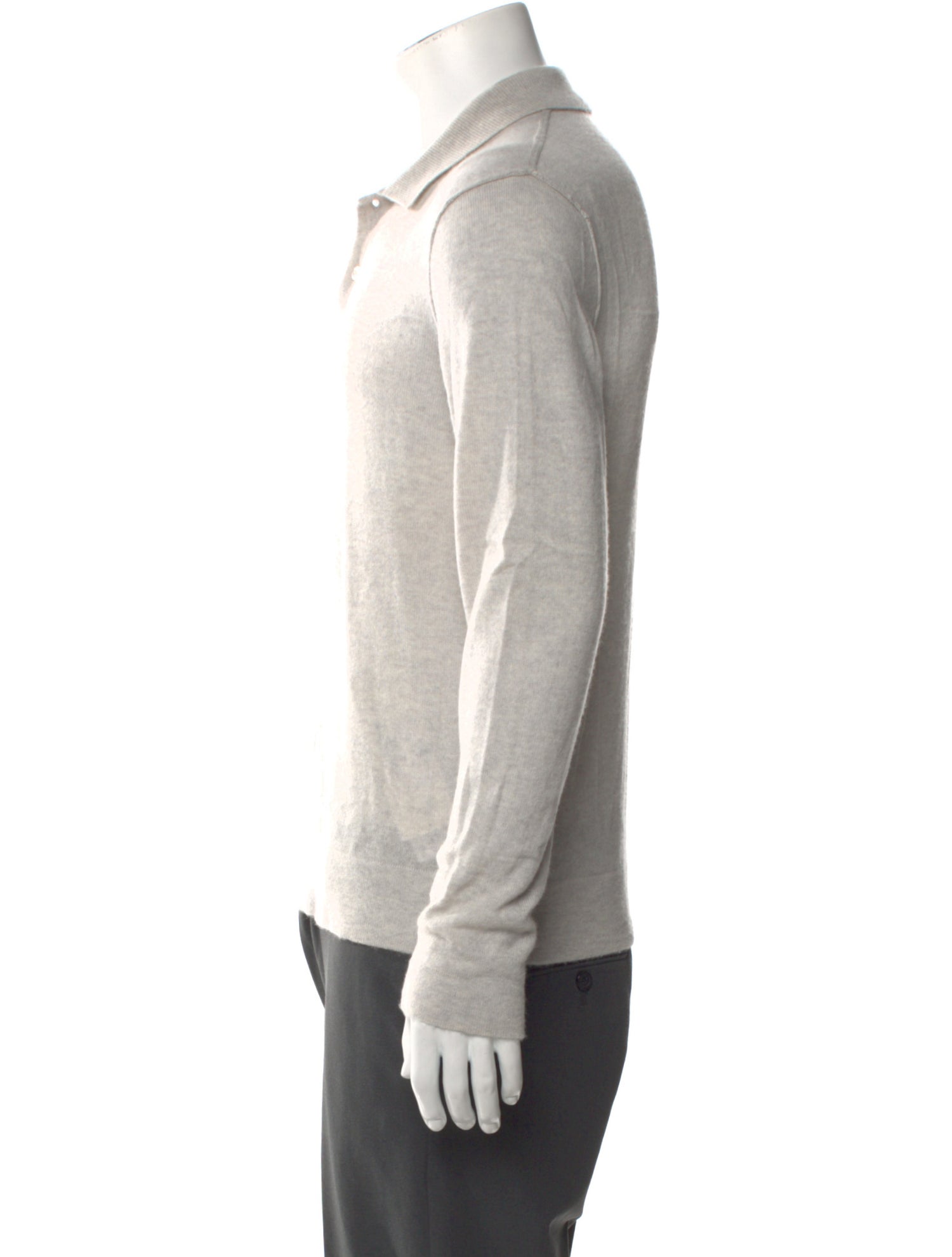 James Perse Cashmere Collar Polo Sweater