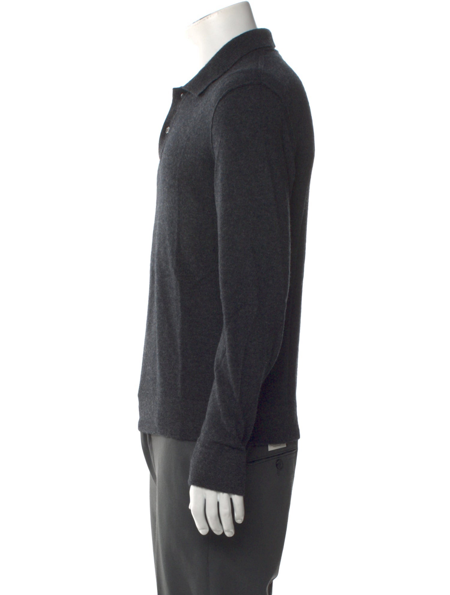 James Perse Cashmere Collar Polo Sweater