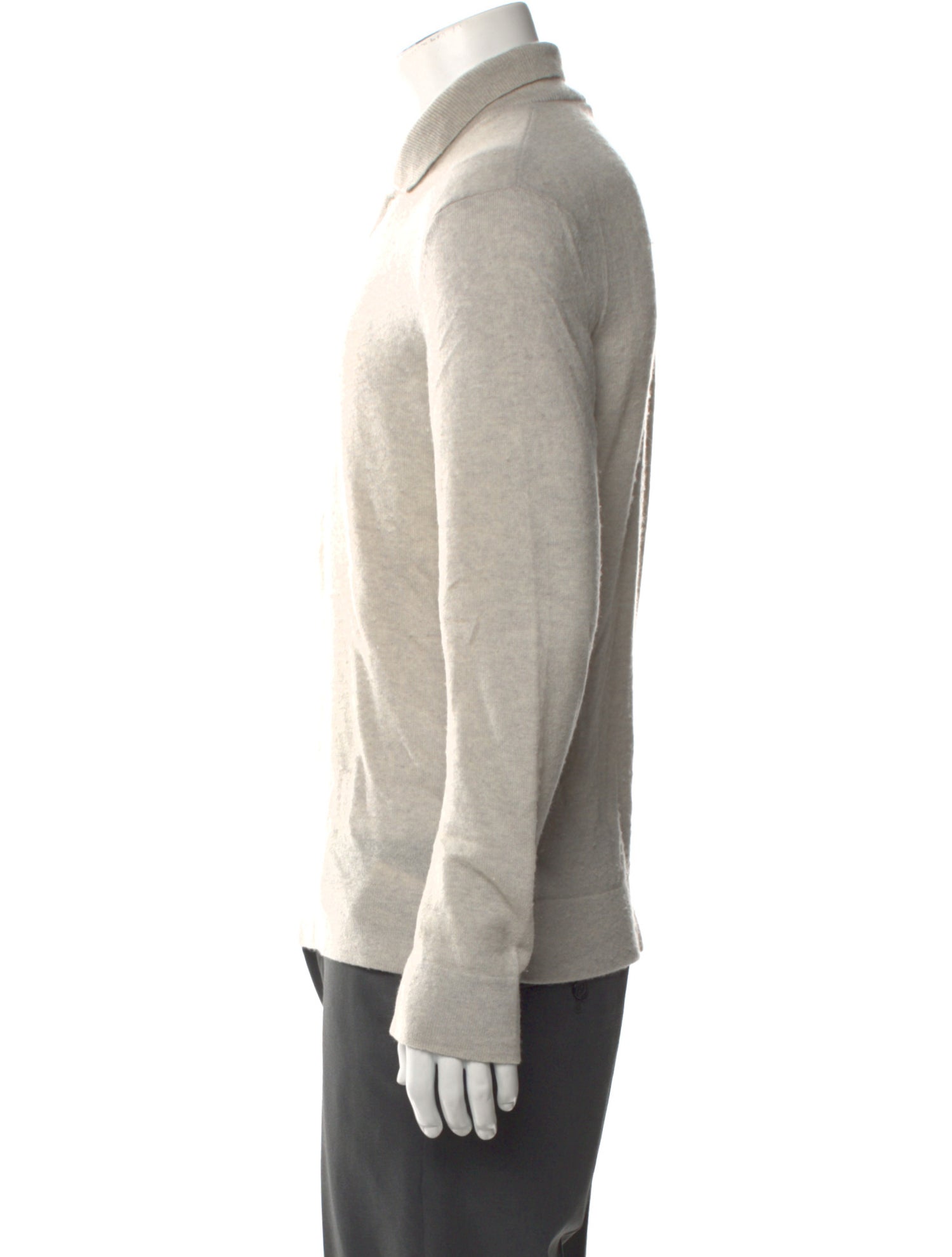 James Perse Cashmere Collar Polo Sweater