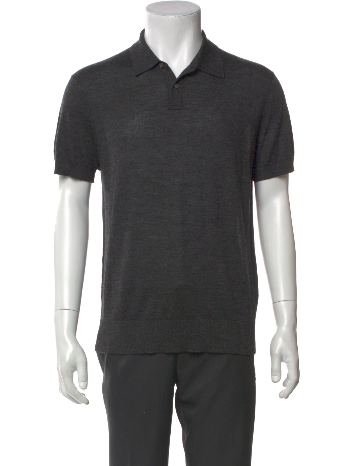 James Perse Cashmere Collar Polo Shirt w/ Tags